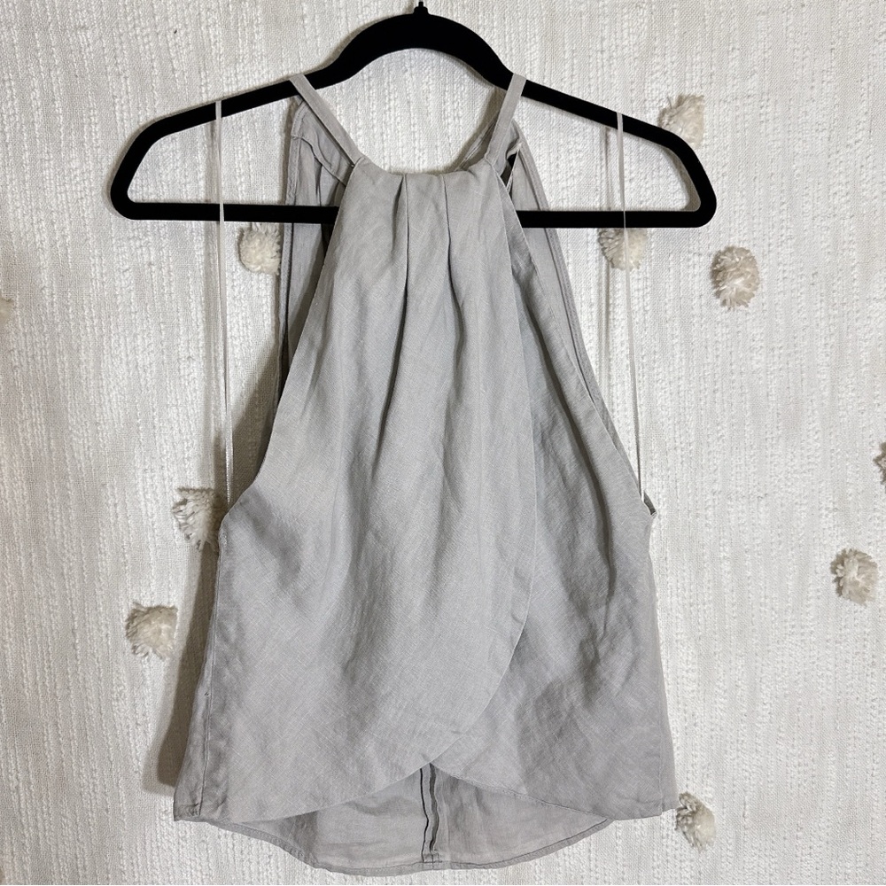 Zara Soft Gray Halter Tank Top